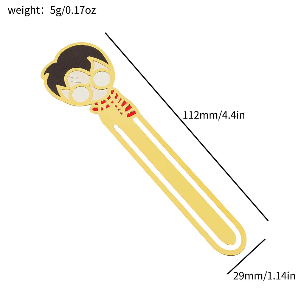 Harry Potter Gold Metal Bookmarks (6 designs)