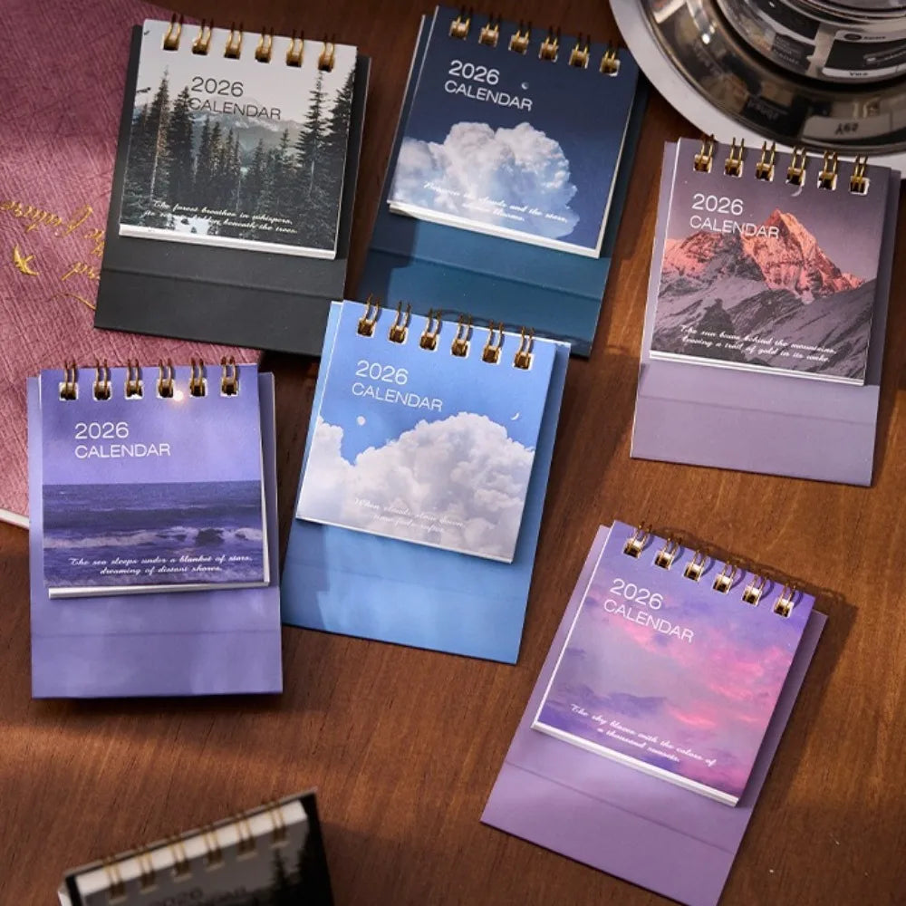 2026 Mini Desktop Calendars (14 Design Options)
