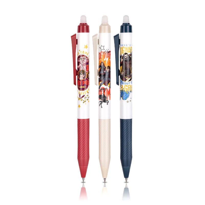 3pc Harry Potter Erasable Gel Pen Set - DELI A657 (0.5mm)
