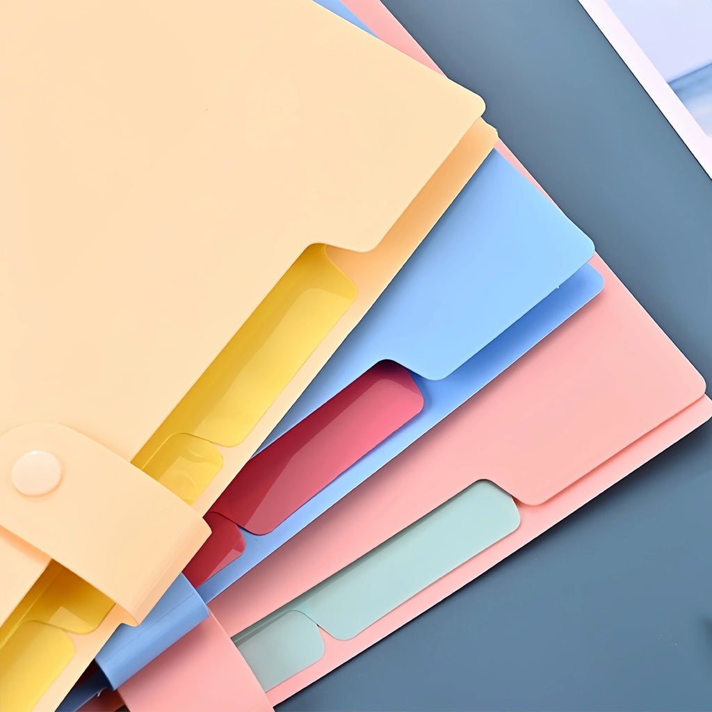 A4 Candy Colored File Folder (9 Color Options)