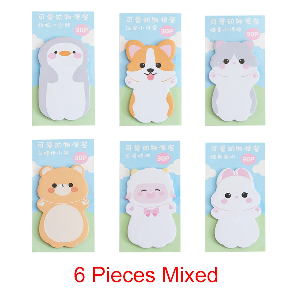 1pc Kawaii Animal Sticky Notes