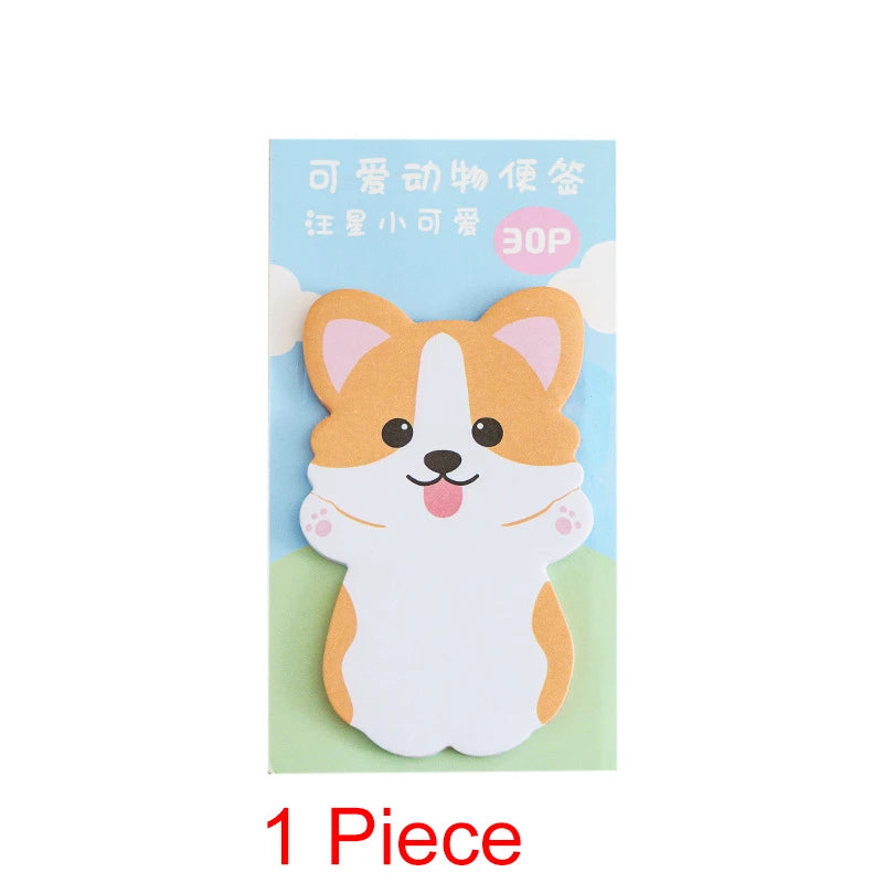 1pc Kawaii Animal Sticky Notes