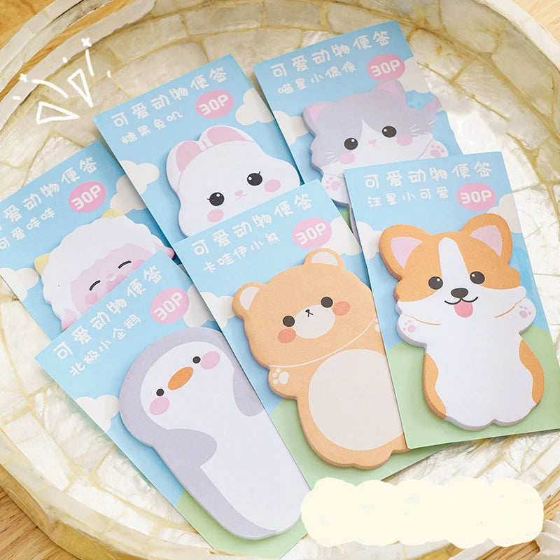 1pc Kawaii Animal Sticky Notes