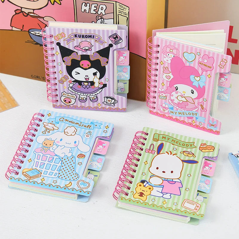 A7 Sanrio Mini Tabbed Notebooks