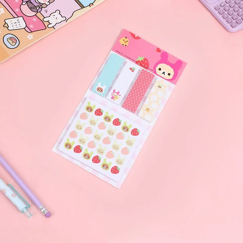Rilakkuma Kawaii Sticky Note + Tabs Variety Packs