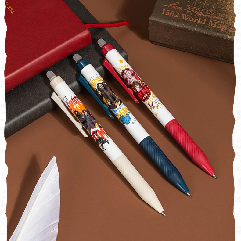 3pc Harry Potter Erasable Gel Pen Set - DELI A657 (0.5mm)