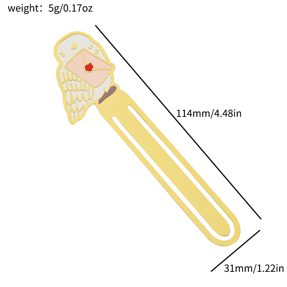 Harry Potter Gold Metal Bookmarks (6 designs)