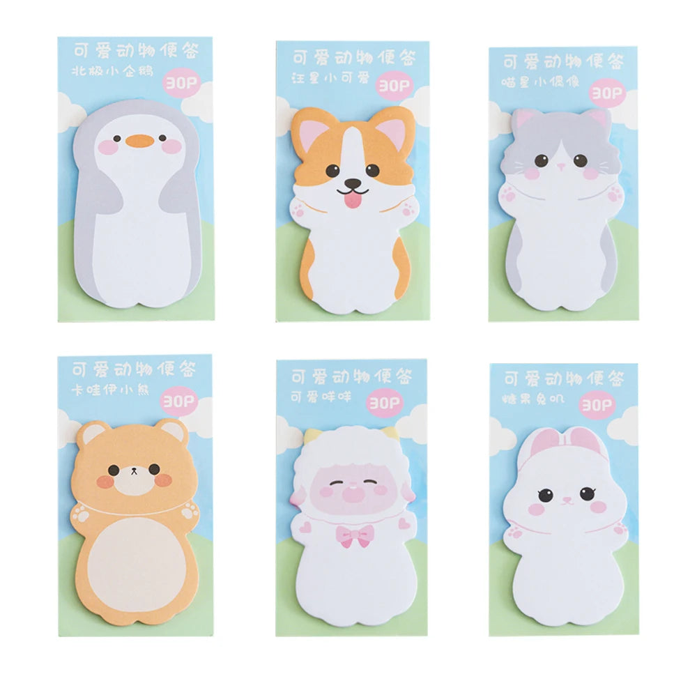 1pc Kawaii Animal Sticky Notes