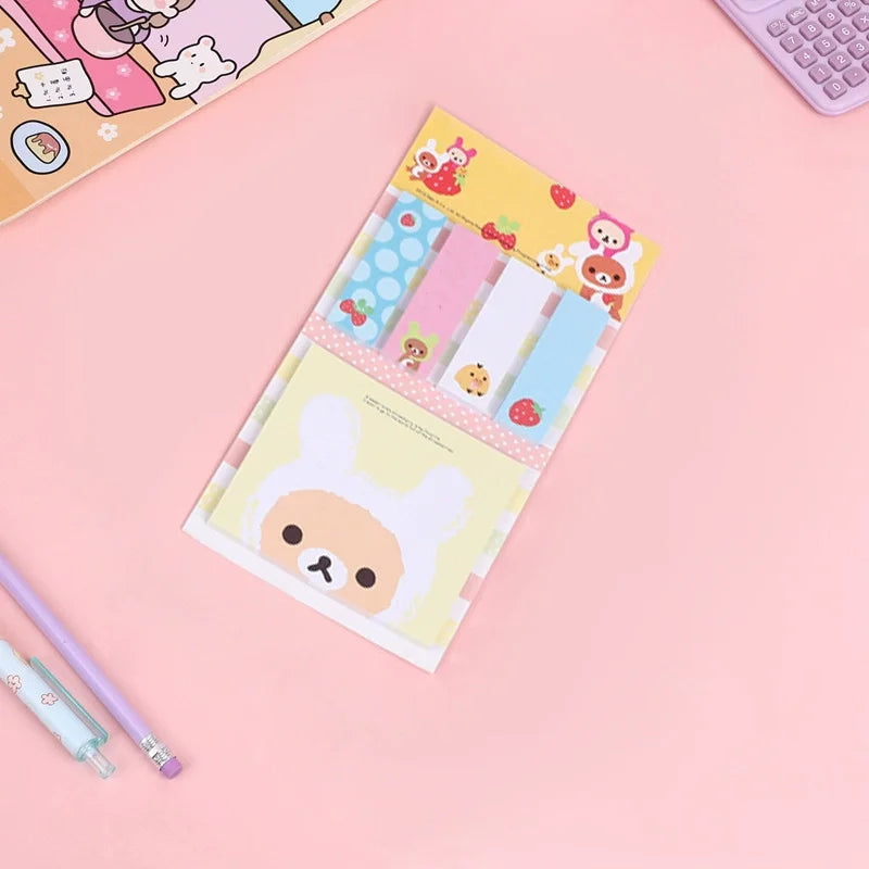 Rilakkuma Kawaii Sticky Note + Tabs Variety Packs