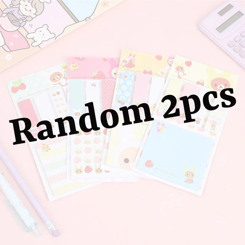 Rilakkuma Kawaii Sticky Note + Tabs Variety Packs