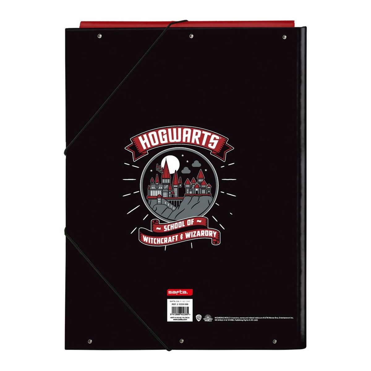 Folder Harry Potter Witchcraft Black Maroon A4