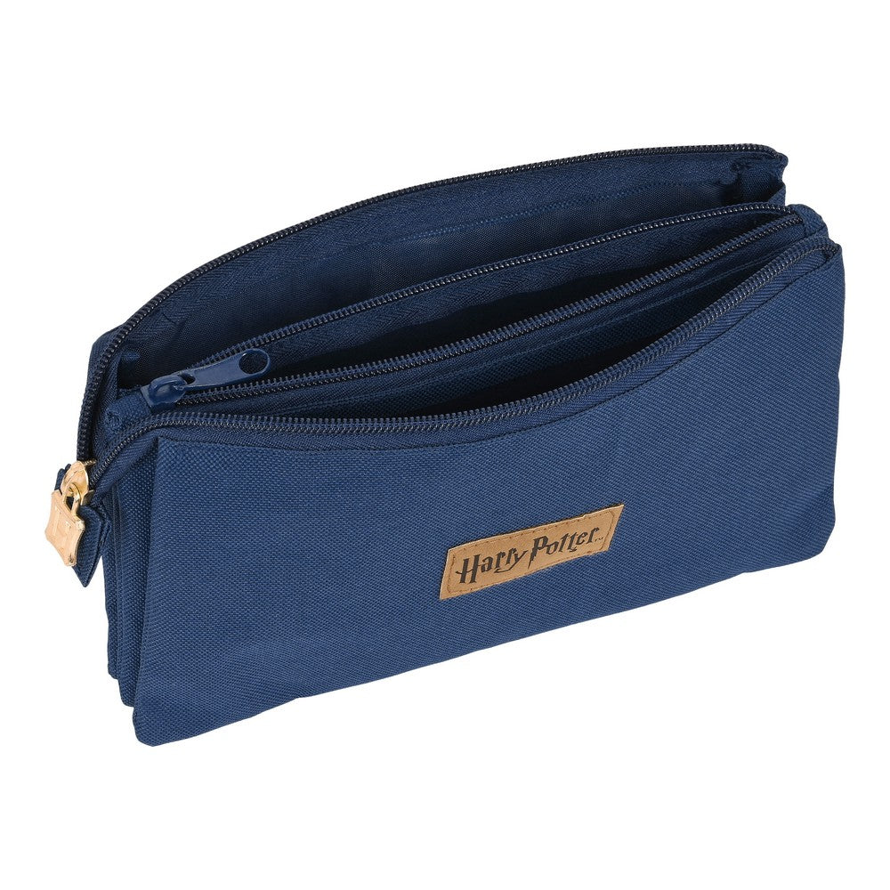 School Case Harry Potter Magical Brown Navy Blue (22 x 12 x 3 cm)