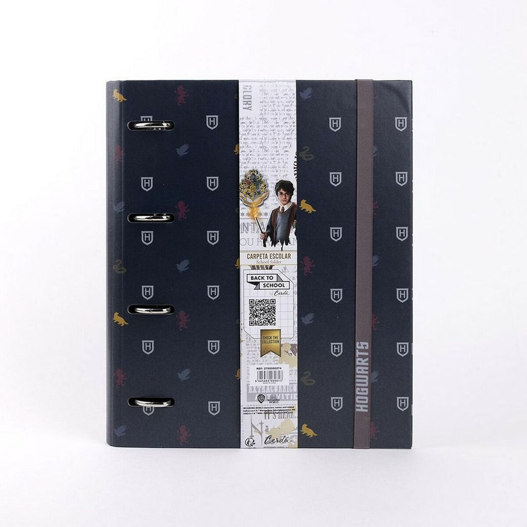 Ring binder Harry Potter Black Brown A4 (26 x 32 x 4 cm)