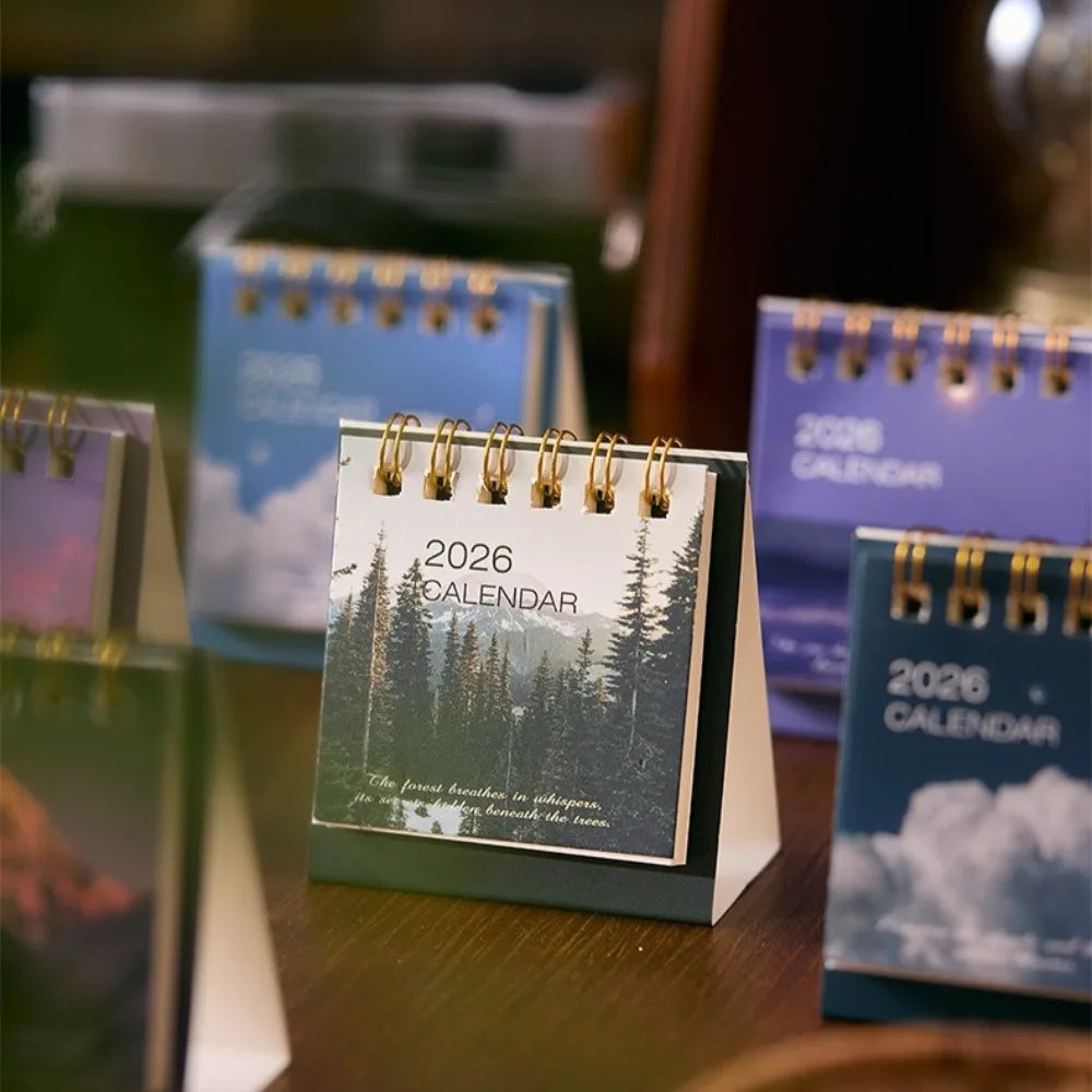 2026 Mini Desktop Calendars (14 Design Options)