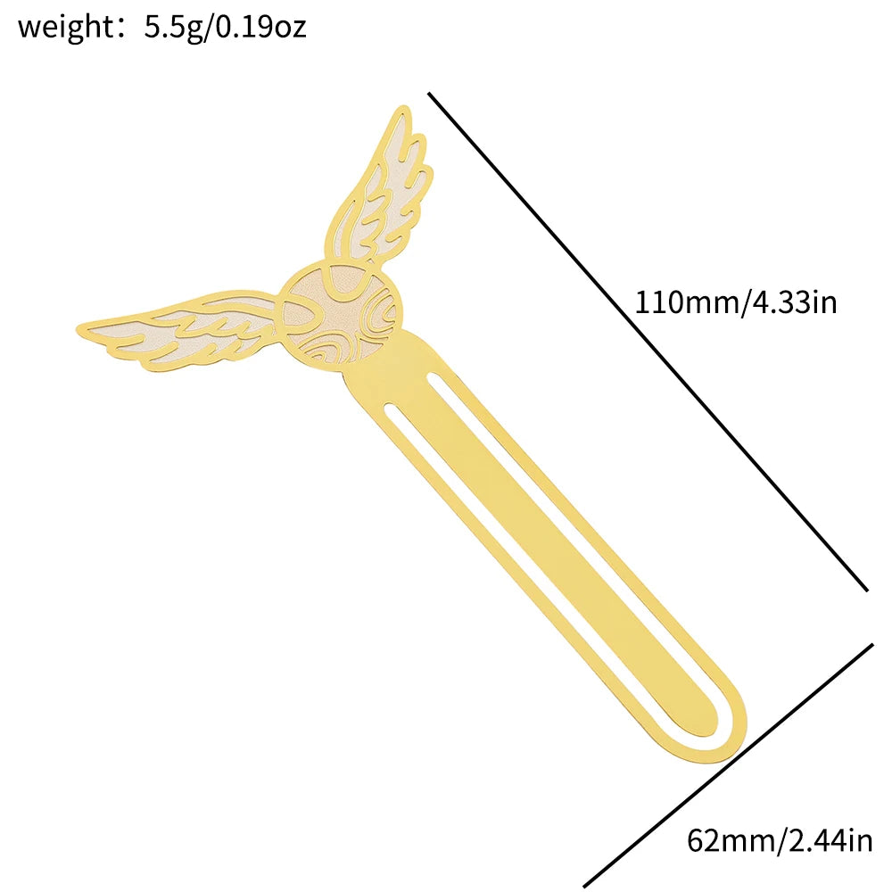 Harry Potter Gold Metal Bookmarks (6 designs)