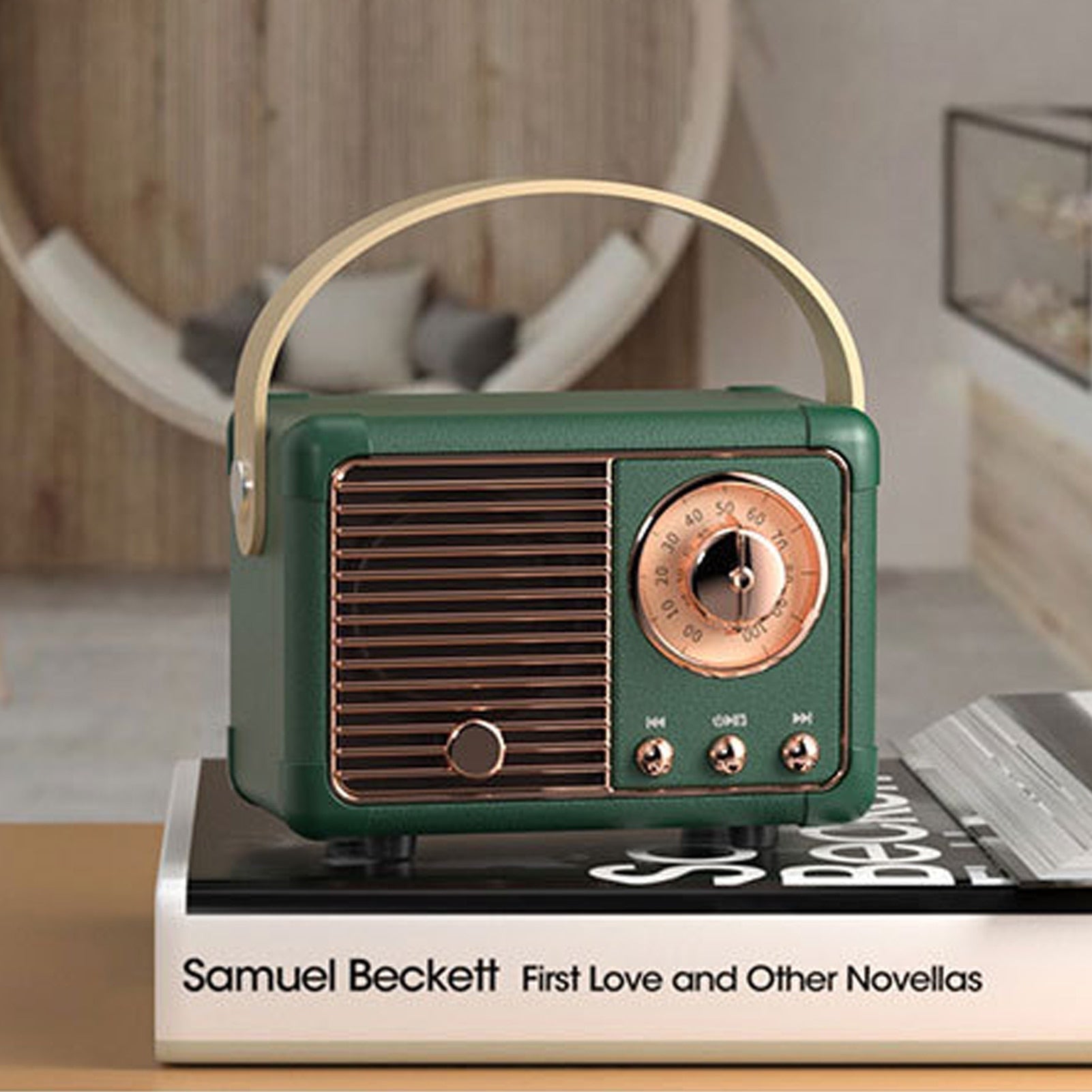 Bluetooth Compact Vintage Speakers with Radio