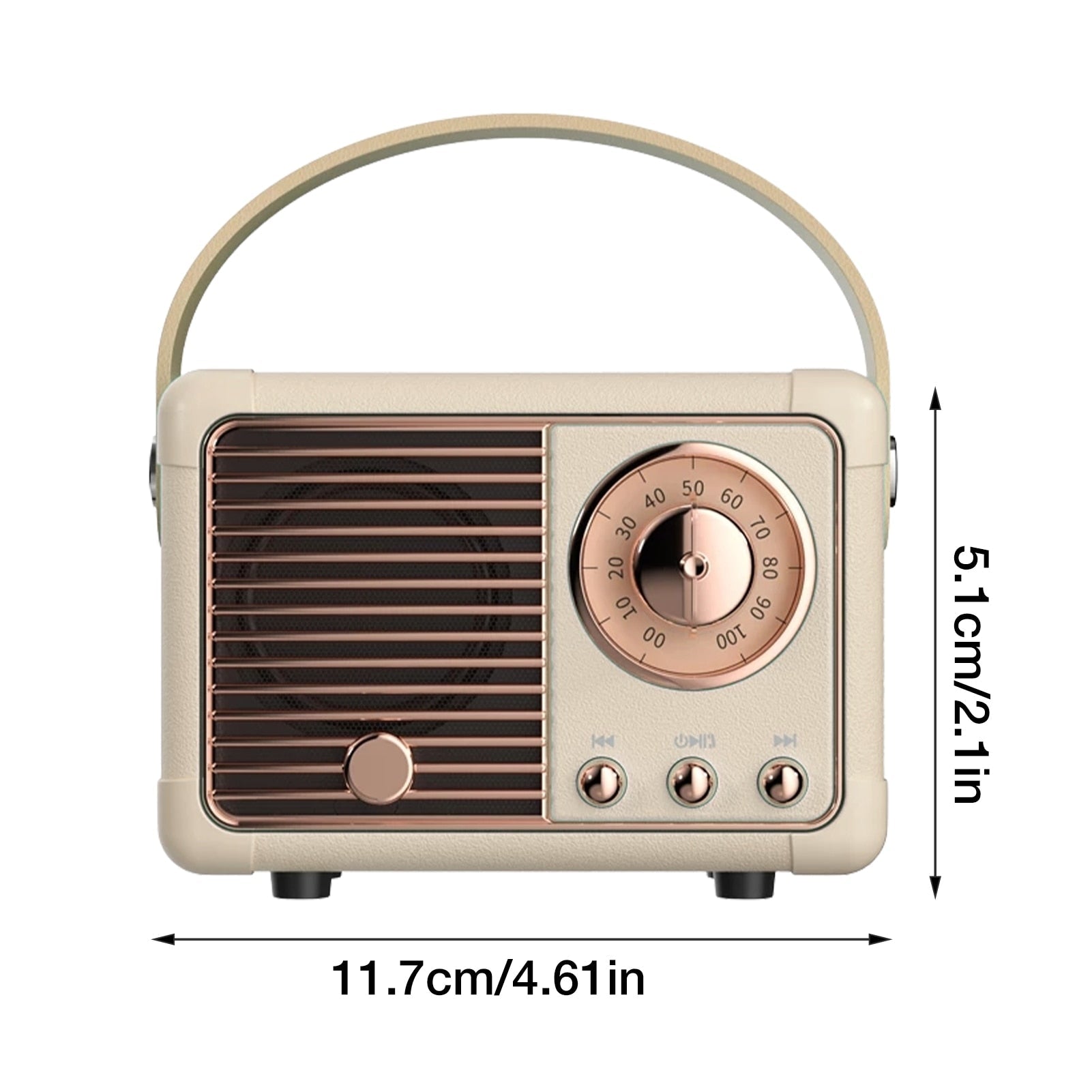 Bluetooth Compact Vintage Speakers with Radio