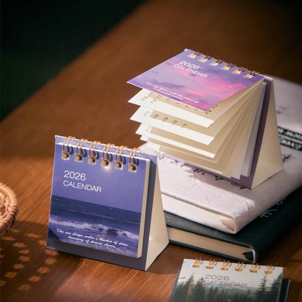 2026 Mini Desktop Calendars (14 Design Options)