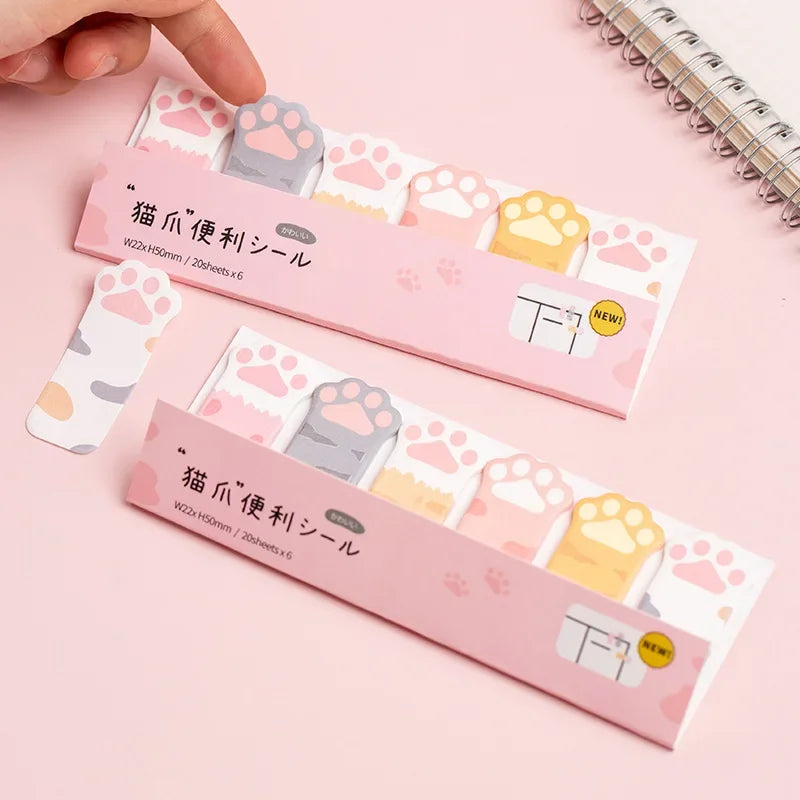 Kawaii Cat Paw Sticky Tabs