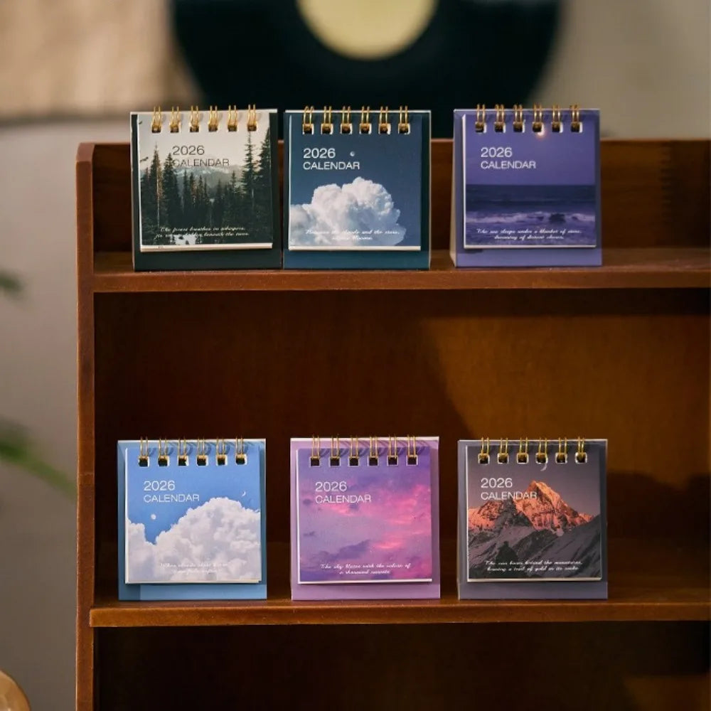 2026 Mini Desktop Calendars (14 Design Options)