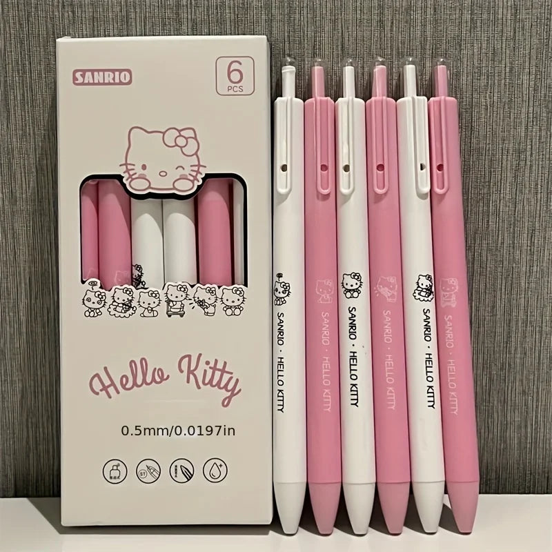 6pc Sanrio Gel Pen Set (3 Design Options)
