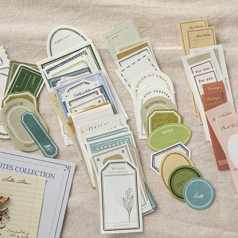 100pc/pack Vintage Memo Paper Set