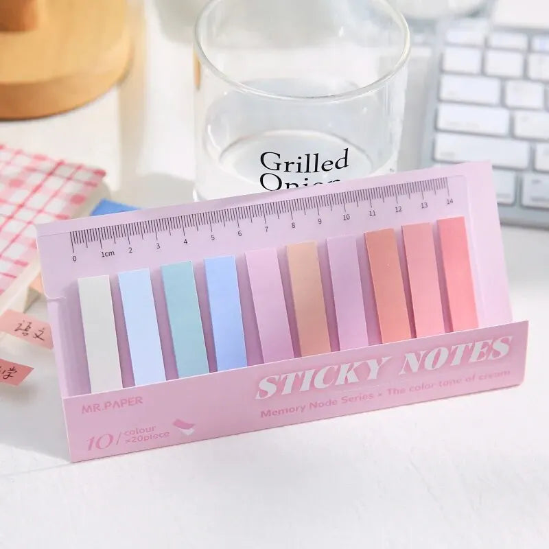 200 Sheet/set of Moranti Colored Index Stickers