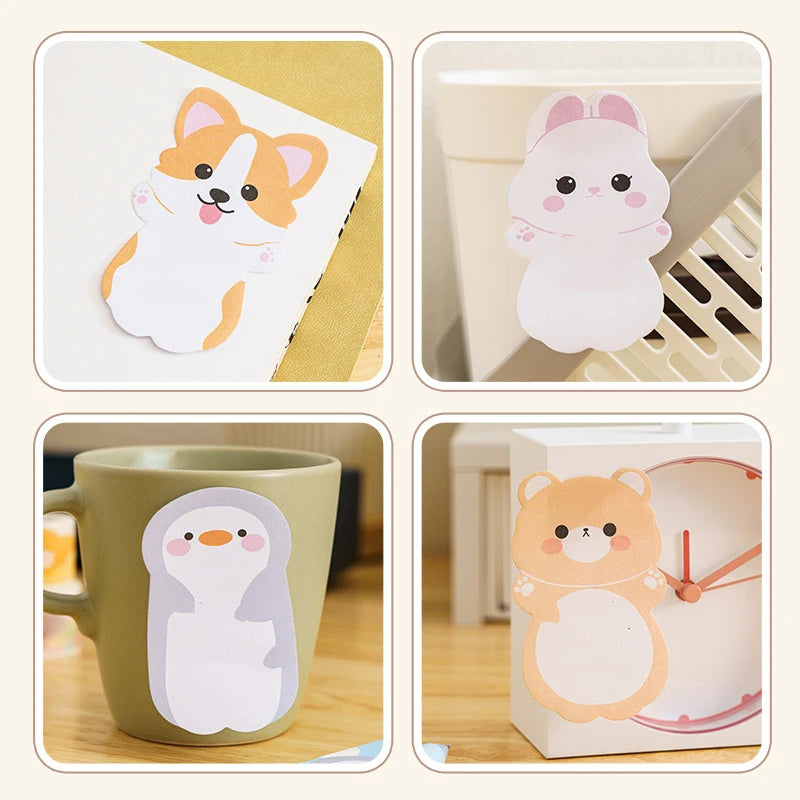 1pc Kawaii Animal Sticky Notes